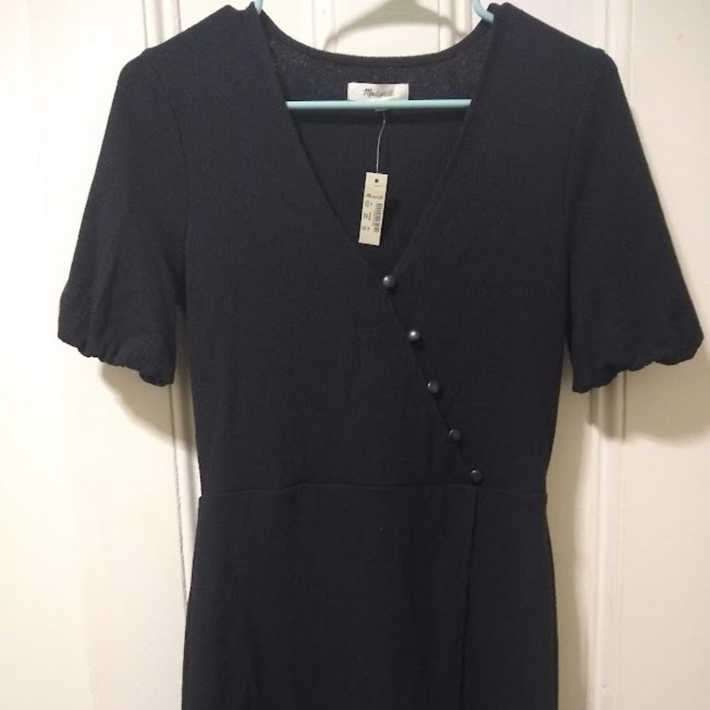 Madewell Cross-Front Button Dress